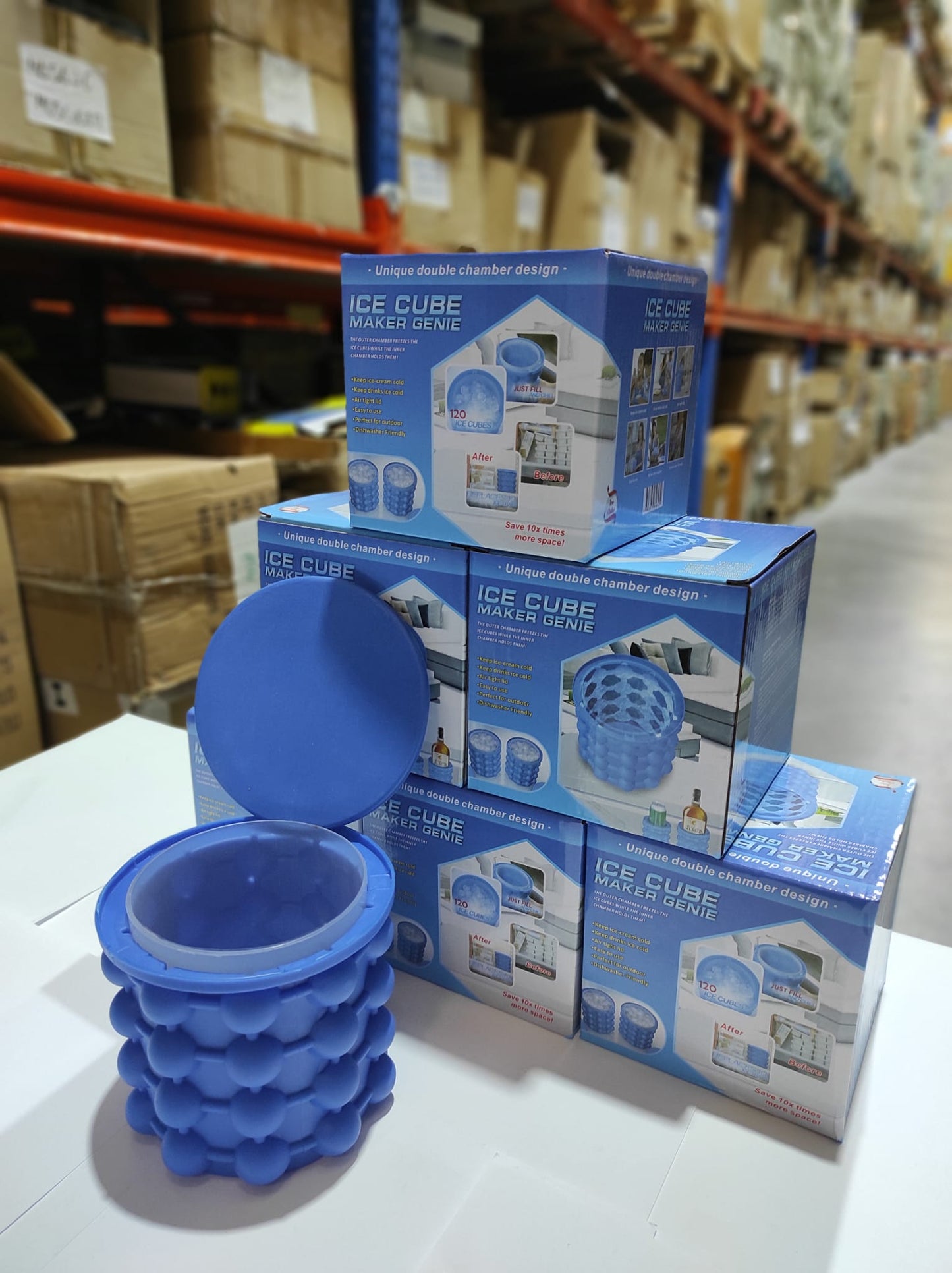 Molde de silicona para hacer cubitos de hielo